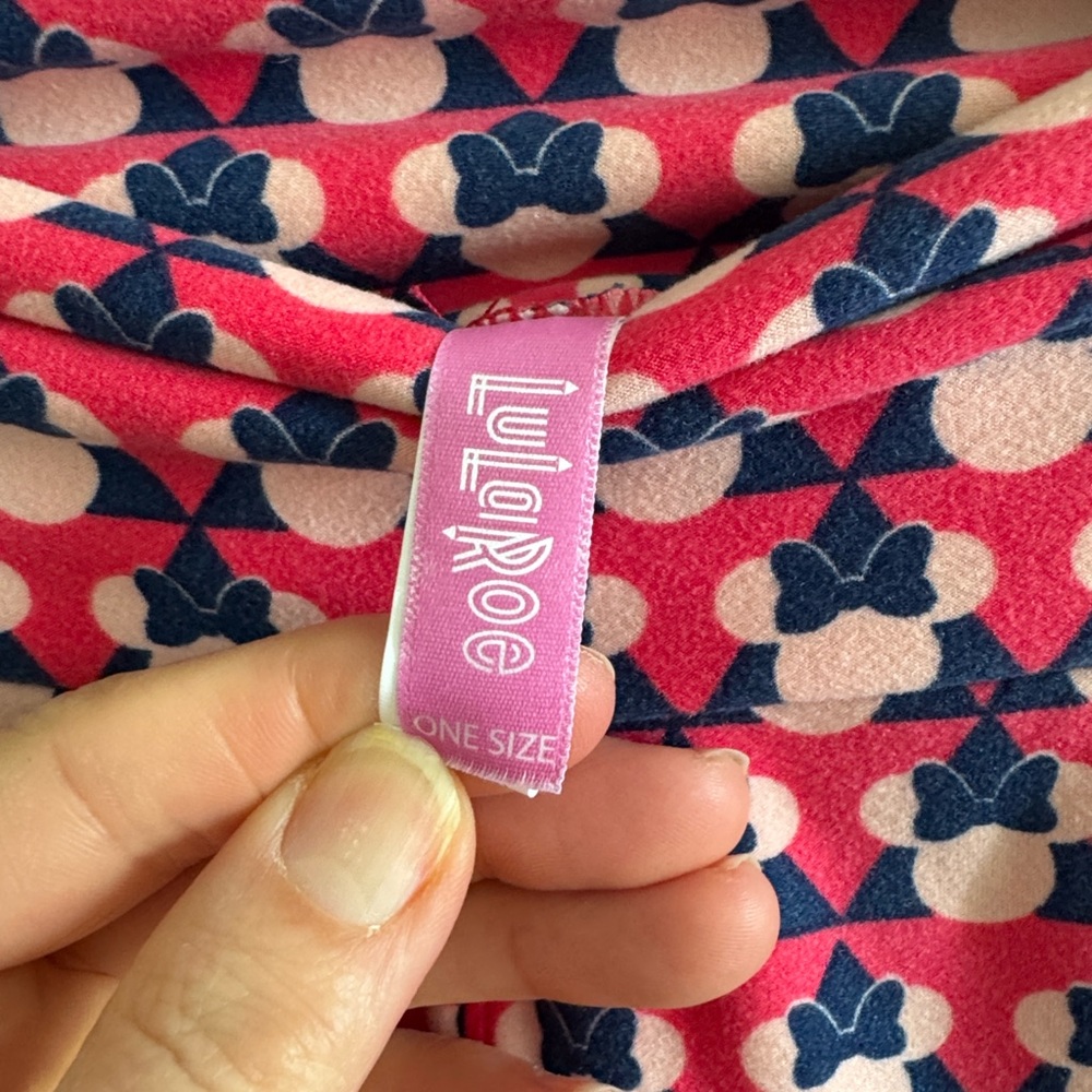 Minnie Mouse pink printed high waisted full length leggings - Picture 5 of 6